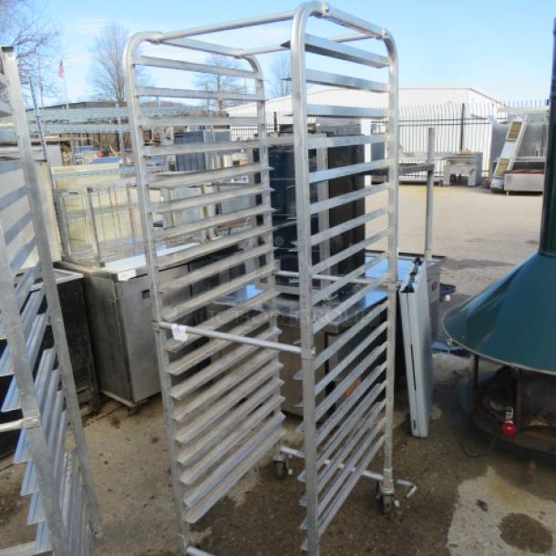 One Aluminum Speed Rack On Casters. 20.5X26X69.5 - Image 1 of 1
