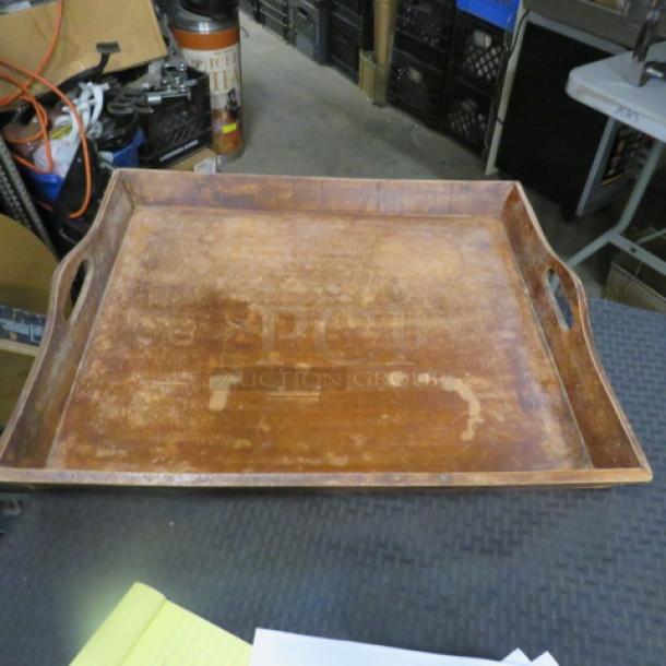 One 23X20 Wooden Serving Tray. - Image 1 of 1