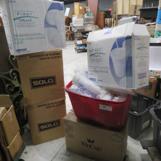 One Mega Lot Of Assorted Lids. - Image 1 of 1