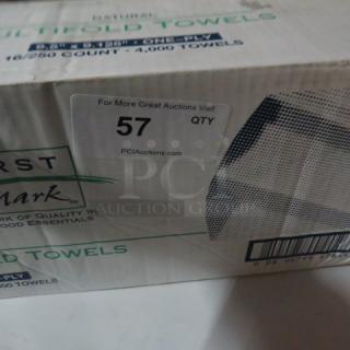 One Opened  Case Of First Mark Multifold Towels. 4,000ct.