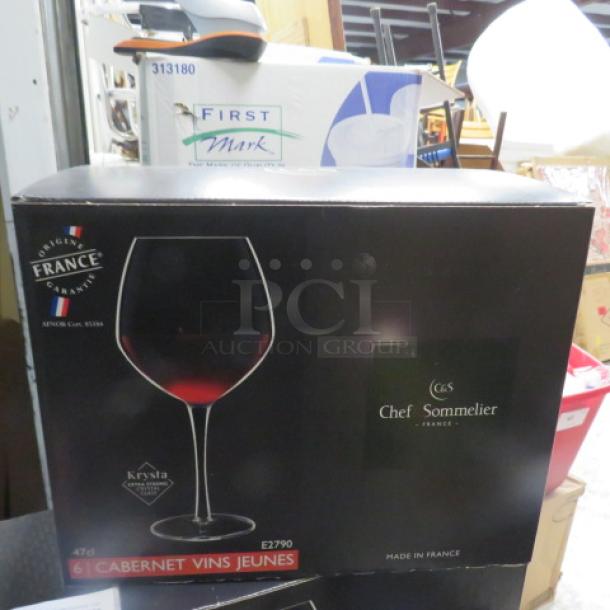 NEW Chef Sommelier 15.75oz Cabarnet Wine Glass. 6XBID - Image 2 of 2
