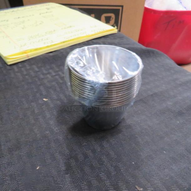 NEW Lot Of 12  Stainless Steel Condiment Cups. #SCP-25. - Image 1 of 1