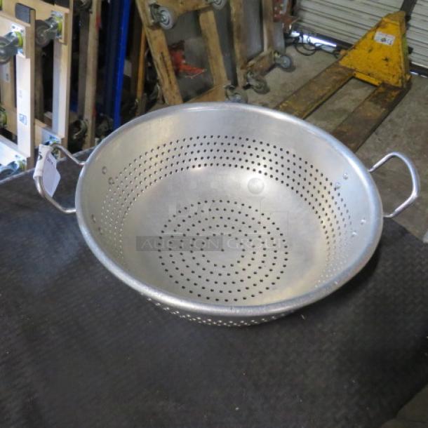 One 15 Inch Aluminum Colander. - Image 1 of 1