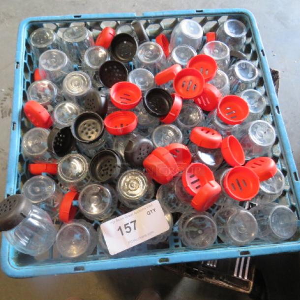 One Mega Lot Of Cheese/Pepper Shakers With Lids. - Image 2 of 2