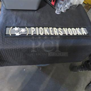 One Pickers Vodka Bar Mat.