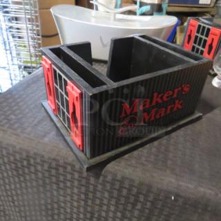 Wooden Makers Mark Bar Organizer. 2XBID