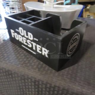 One Wooden Old Forester Bar Organizer