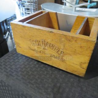 One Wooden Jack Daniels Bar Organizer.