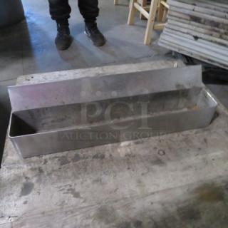 One Stainless Steel Bottle Rail. 24X4X6.