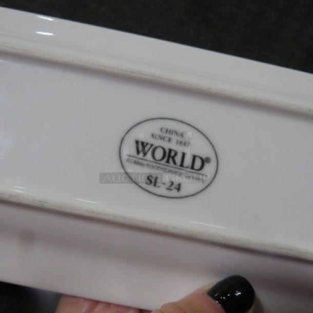 10.5X4.5 Rectangular World Plate. #SL-24.  10XBID - Image 2 of 2