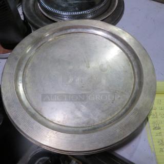 18 Inch  Silver Plate Serve Tray. 5XBID
