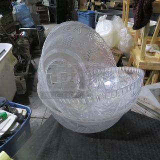 One Lot Of 3 Assorted Poly Bowls.