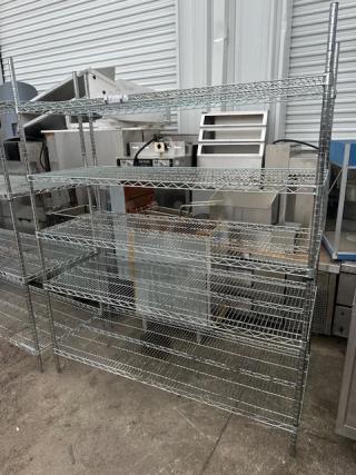 One Metro Shelf With 5 Shelves. 60X24X74