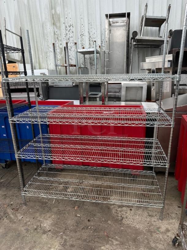 One Metro Shelf With 4 Shelves. 60X24X74 - Image 1 of 1