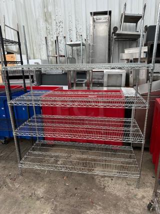 One Metro Shelf With 4 Shelves. 60X24X74