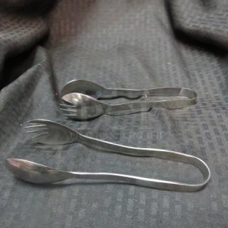 Stainless  Steel Spoon/Fork Tong. 4XBID
