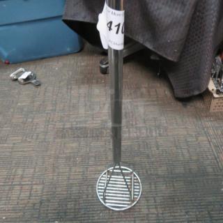 One Stainless Steel Potato Masher.