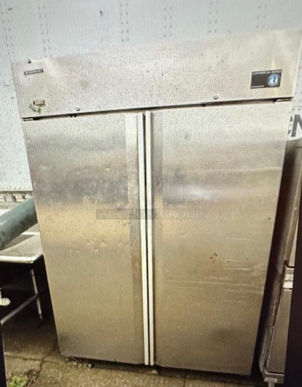 One 2 Door  Hoshizaki Refrigerator With 7 Racks On Casters. 115 Volt. Model# CR2A-ES. 55X33.5X79 - Image 1 of 2