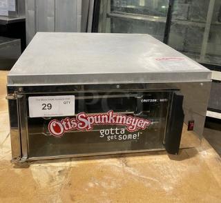 WOW! Otis Spunkmeyer Commercial Electric Powered Countertop Convection Cookie Oven! With 3 Stainless Steel Cookie Trays! 120V! Model: OS-1 SN: C0090295!