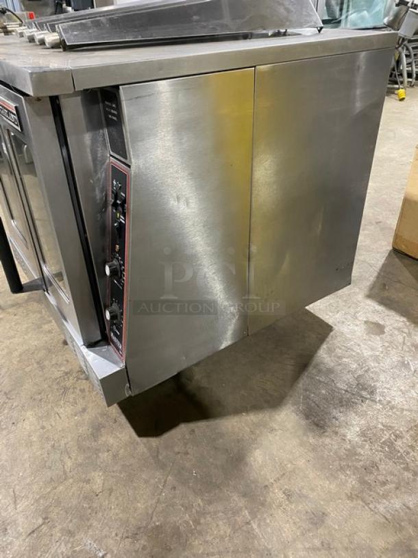 GREAT! Garland Master 200 Series Commercial Natural Gas Powered Single Deck Convection Oven! All Stainless Steel! With Metal Oven Racks! With Legs! - Image 2 of 9