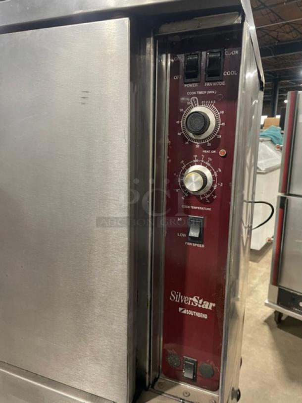South Bend SilverStar Series Commercial Natural Gas Powered Double Stack Convection Oven! All Stainless Steel! With Metal Oven Racks!  On Casters! 2X Your Bid Makes One Unit! - Image 7 of 9