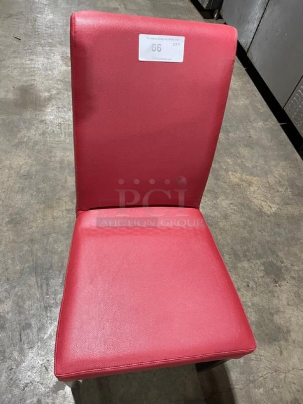 Brand New! Scarlett Red Silhouette Style Dining Chair! - Image 5 of 7
