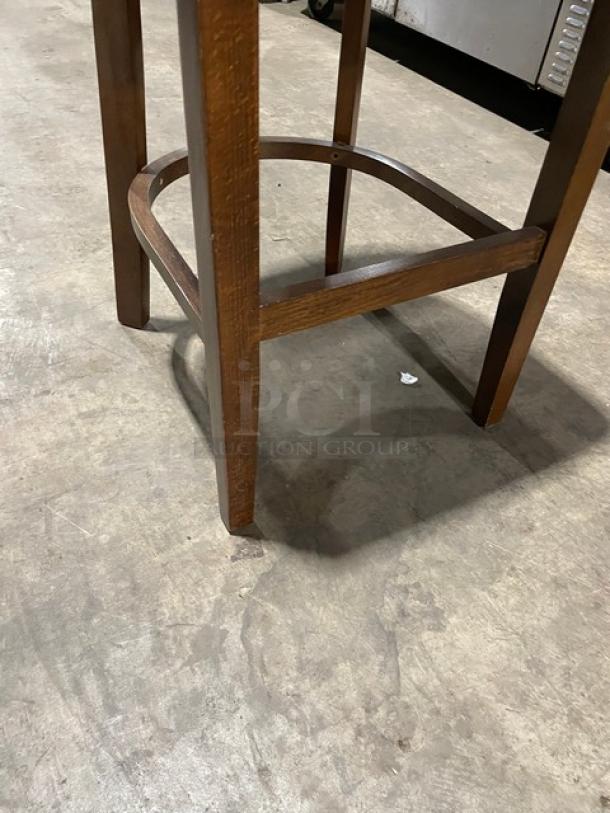 Brand New! Black Onyx Counter & Bar Stool! With Wooden Base! - Image 7 of 7
