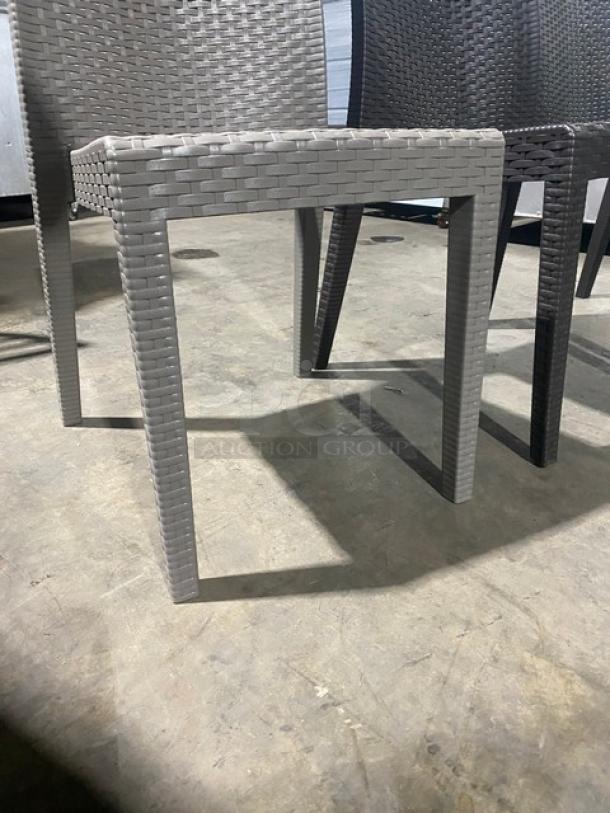 Brand New! RainbowOutdoor Wicker Stackable Outdoor Dining Chairs! Made of UV Resistant Resin Reinforced With Glass Fiber! 3X Your Bid! - Image 5 of 8