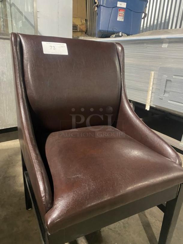 Brand New! Chocolate Brown Dining Side Chair! With Arms! - Image 7 of 7