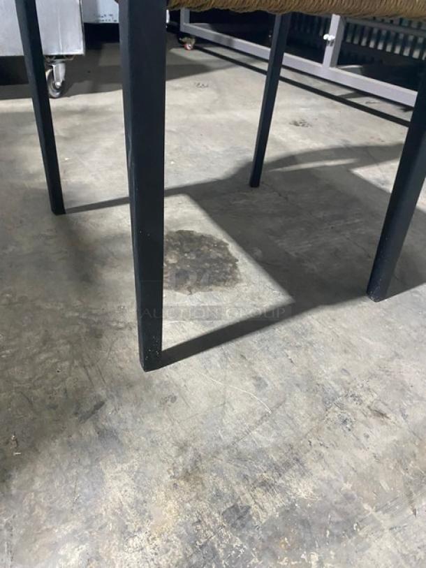 Brand New! Black Wood Wickerd Dining Chair! With Tightly Handwoven Natural-Fiber Rope Seat! - Image 7 of 7