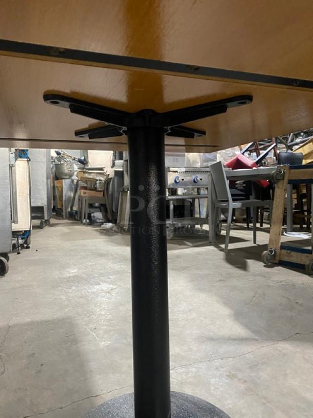 BRAND NEW! IN THE BOX! 36 x 36 Inch Wood Top Square Dining Table! 1 1/4 Inch Thick! Cherry Color! With Base! - Image 7 of 10