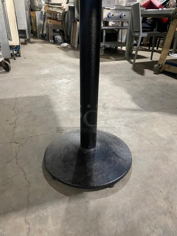 BRAND NEW! IN THE BOX! 36 x 36 Inch Wood Top Square Dining Table! 1 1/4 Inch Thick! Cherry Color! With Base! - Image 8 of 10