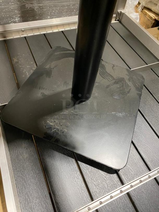 WOW! NEW IN THE BOX! Square 24 x 24 Inch BUTCHER BLOCK Style Dining Table! 1.5 Inch Thick! With Metal Base! - Image 11 of 11