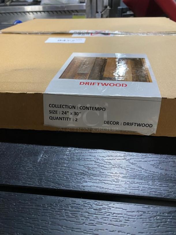 WOW! BRAND NEW! IN THE BOX! Contempo Collection Driftwood Style Square Table Tops! 24 x 30 Inch! 5 X Your Bid! - Image 3 of 6