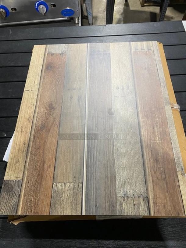 WOW! BRAND NEW! IN THE BOX! Contempo Collection Driftwood Style Square Table Tops! 24 x 30 Inch! 5 X Your Bid! - Image 4 of 6