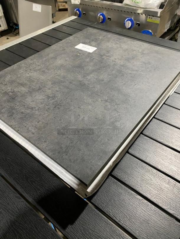 NICE! NEW! Squared Table Top! Elegant Black Top! 4 X Your Bid! - Image 2 of 6