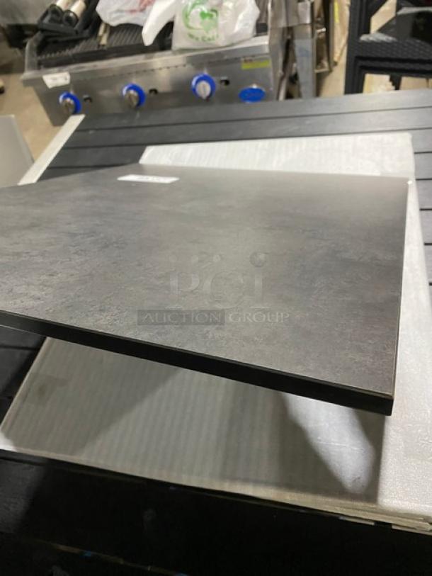 NICE! NEW! Squared Table Top! Elegant Black Top! 4 X Your Bid! - Image 5 of 6