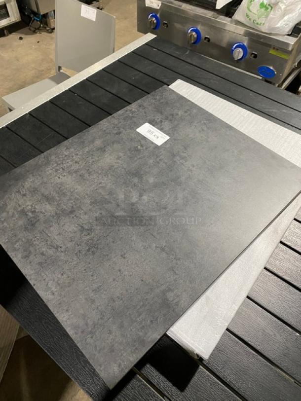 NICE! NEW! Squared Table Top! Elegant Black Top! 4 X Your Bid! - Image 6 of 6