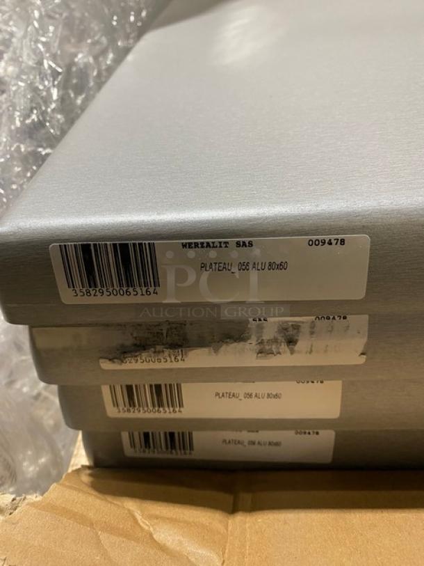 NICE! Werzalit Assorted Square Table Tops! Wooden Style & Elegant Gray! 6 X Your Bid! - Image 11 of 11