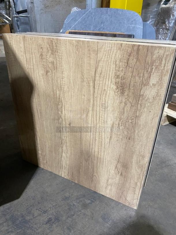 GORGEOUS! Square Wooden Style Dining Table Tops! 5 X Your Bid! - Image 3 of 5