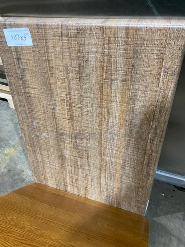 GREAT! Assorted Square Wooden Style Dining Table Tops! 5 X Your Bid! - Image 8 of 8