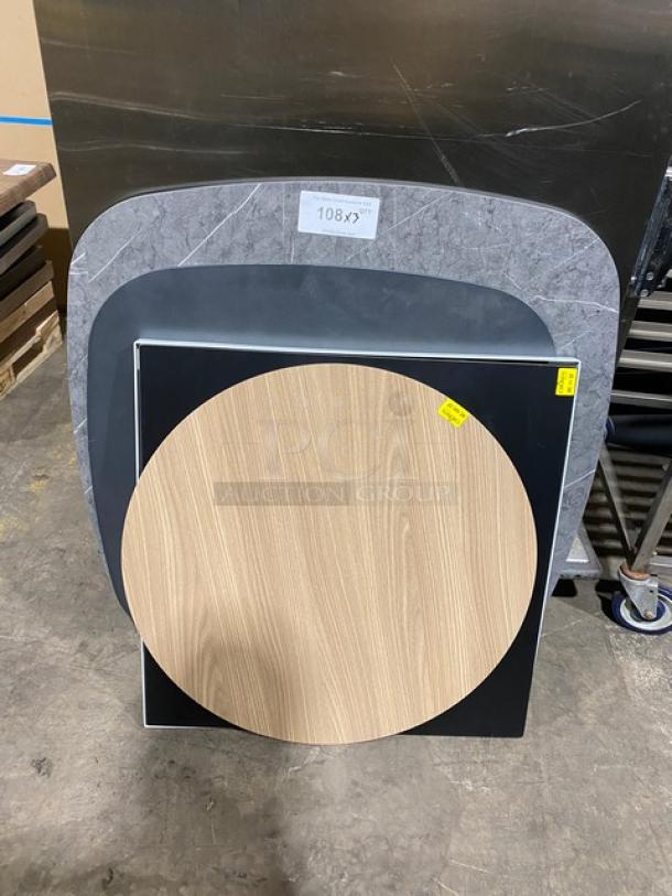 WOW! Assorted Styles Dining Table Tops! 3 X Your Bid! - Image 1 of 6