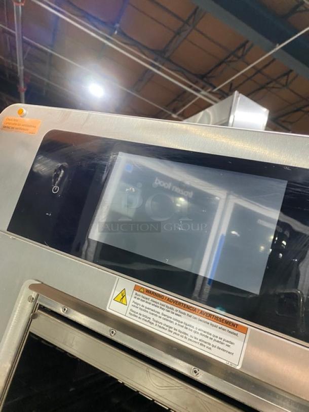 SWEET! LATE MODEL! 2021 Alto Shaam Commercial Electric Powered Half Size Multi-Cook Oven! With 4 Cooking Chamber Zones! With Individual Controls!  On Enclosed Storage Stand With Pan Holding Rack Built In! All Stainless Steel! With Metal Oven Racks! On Casters! 208-240V 3 Phase! Model: VMC-H4H SN: 2876781-000! Working When Removed! - Image 7 of 10