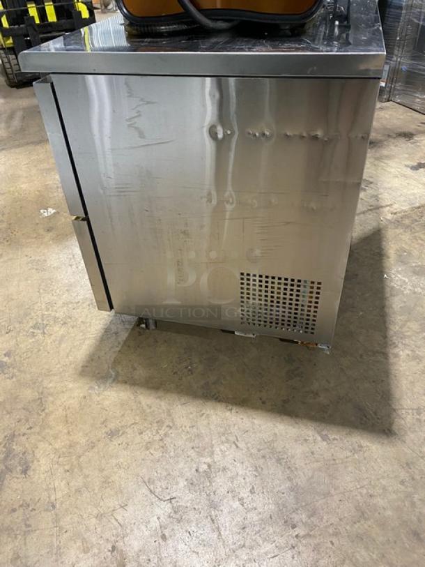 Turbo Air Commercial Refrigerated Single Door/Double Drawer Lowboy/Worktop Cooler! All Stainless Steel! On Casters! 115V! Model: TUR-60SD-D2! - Image 3 of 8