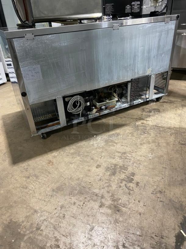 Turbo Air Commercial Refrigerated Single Door/Double Drawer Lowboy/Worktop Cooler! All Stainless Steel! On Casters! 115V! Model: TUR-60SD-D2! - Image 4 of 8