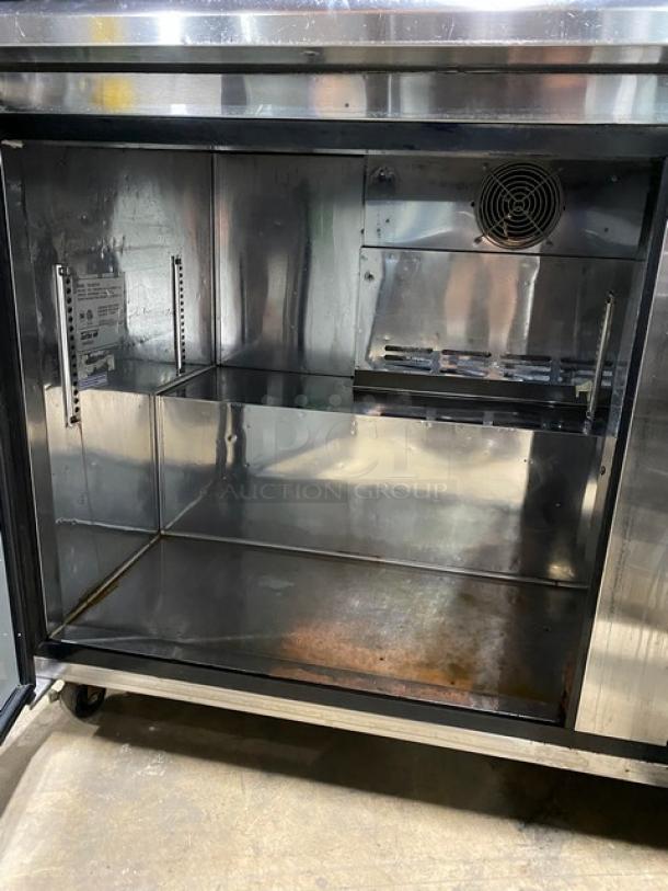 Turbo Air Commercial Refrigerated Single Door/Double Drawer Lowboy/Worktop Cooler! All Stainless Steel! On Casters! 115V! Model: TUR-60SD-D2! - Image 5 of 8