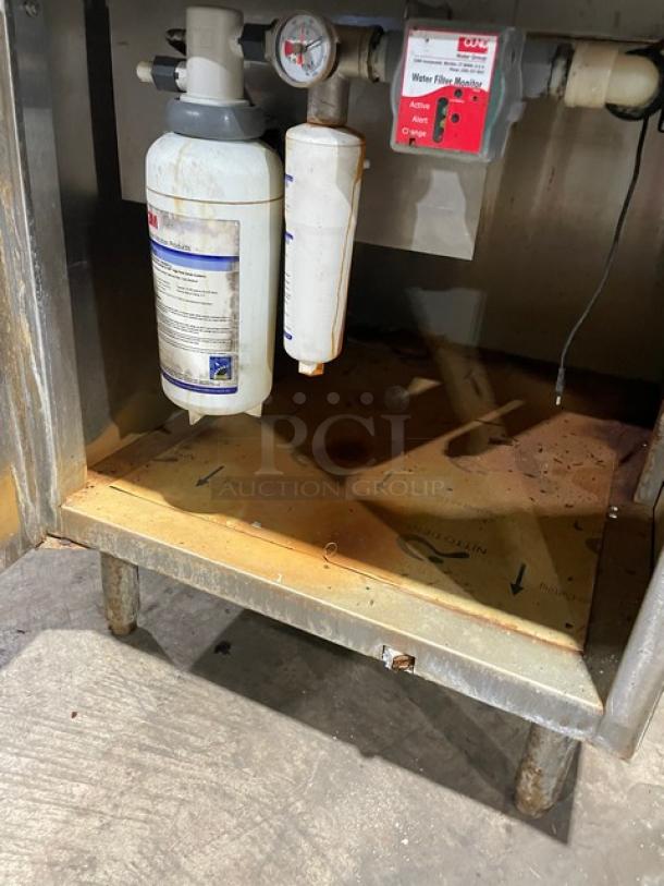 Market Forge Commercial Electric Powered Double Stacked Convection Steam Cooker!  All Stainless Steel! With Built In Pan Racks! On Legs! 208V 3 Phase! Model: EJ-10E SN: 80713-10EE-3505! Working When Removed! - Image 7 of 9