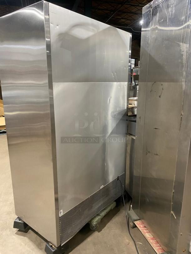 True Commercial Stainless Steel Refrigerated Multi-Tier Open Grab-N-Go Merchandiser Display! With Poly Coated Wire Racks! Model: TAC-48-LD SN: 9365189! 208-230V 1 Phase! On Legs! - Image 4 of 8