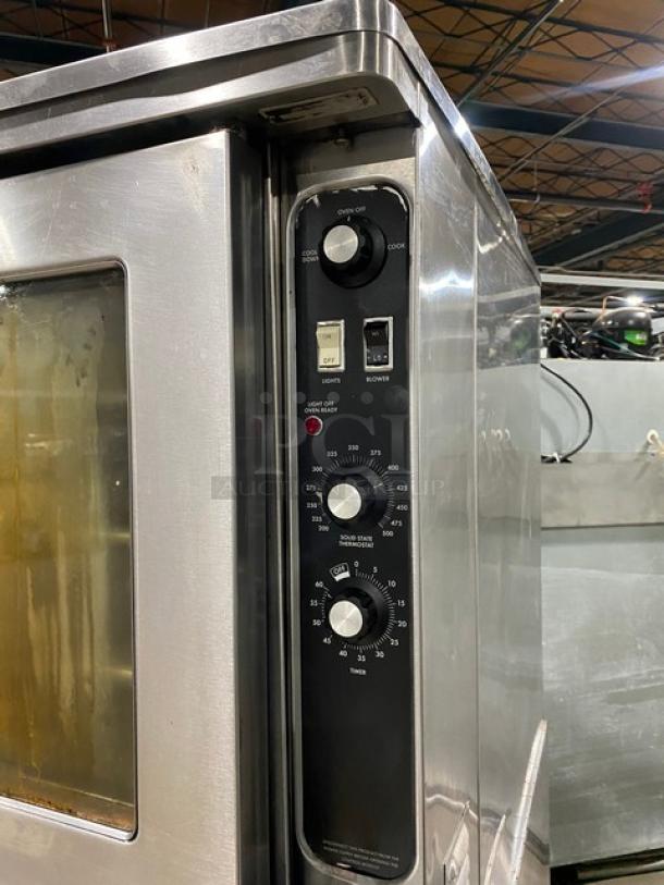 Nice! Blodgett Commercial Natural Gas Powered Double Stacked Convection Oven! All Stainless Steel! With Metal Oven Racks! On Legs! SN: 021601RA025Z! 2X Your Bid Makes One Unit! - Image 5 of 11