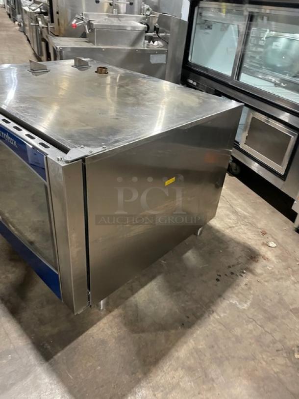 Electrolux Air-O-Convect Touchline Series Commercial Natural Gas Powered Full Sized Boilerless Combi Oven! All Stainless Steel! With Metal Oven Racks! On Legs! 120V 1 Phase!  Model: AOS062GKP1 SN: 23410001! - Image 2 of 8